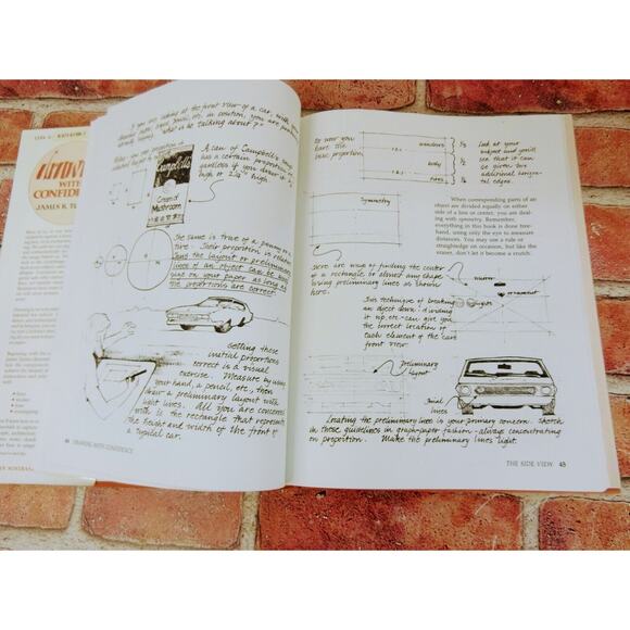 Drawing With Confidence Vtg 1984‎ James R Turner 1st Ed HC Art Instruction - Picture 5 of 16